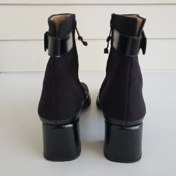Sold On Ebay-Salvatore Ferragamo Black Cashmere calf leather ankle ANTONIA boots - Picture 8 of 16